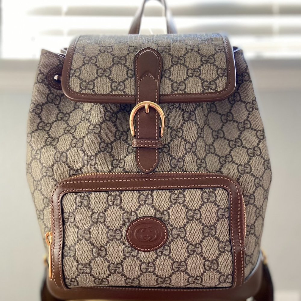 GUCCI GG Supreme Canvas Backpack Neutral
